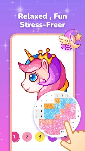 Скачать взлом Pixel Coloring-Color by number  [МОД Menu] — стабильная версия apk на Андроид screen 3