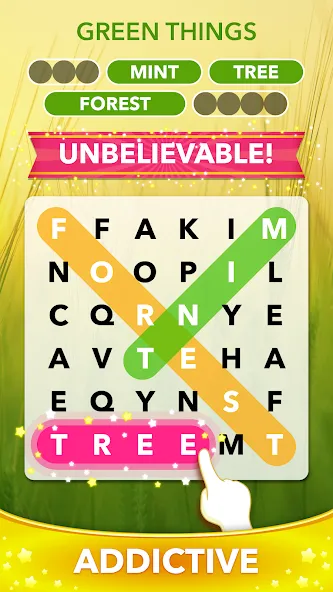 Взломанная Word Heaps Search — Word Games (Ворд Хипс Срч)  [МОД Бесконечные деньги] — стабильная версия apk на Андроид screen 2