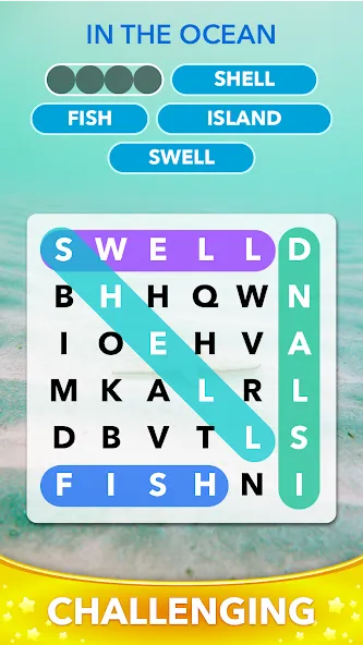 Взломанная Word Heaps Search — Word Games (Ворд Хипс Срч)  [МОД Бесконечные деньги] — стабильная версия apk на Андроид screen 3