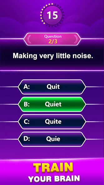 Взломанная Spelling Quiz — Word Trivia (Спеллинг Квиз)  [МОД Все открыто] — стабильная версия apk на Андроид screen 2