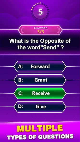 Взломанная Spelling Quiz — Word Trivia (Спеллинг Квиз)  [МОД Все открыто] — стабильная версия apk на Андроид screen 3