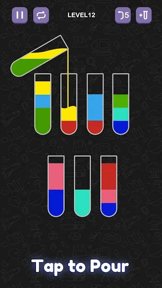 Взлом Water Sort Puzzle — Sort Color  [МОД Все открыто] — стабильная версия apk на Андроид screen 1