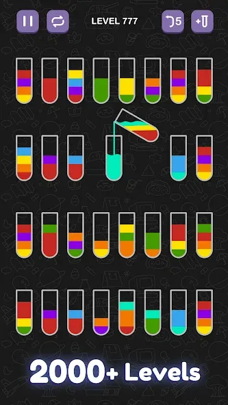 Взлом Water Sort Puzzle — Sort Color  [МОД Все открыто] — стабильная версия apk на Андроид screen 2