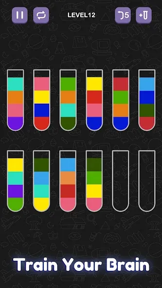 Взлом Water Sort Puzzle — Sort Color  [МОД Все открыто] — стабильная версия apk на Андроид screen 4