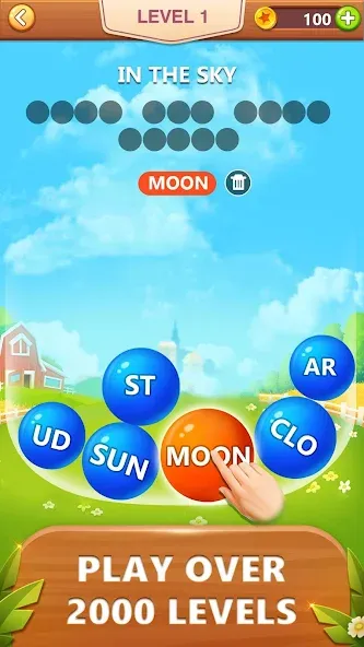 Скачать взлом Word Bubble Puzzle — Word Game  [МОД Бесконечные монеты] — полная версия apk на Андроид screen 1