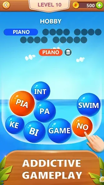 Скачать взлом Word Bubble Puzzle — Word Game  [МОД Бесконечные монеты] — полная версия apk на Андроид screen 2