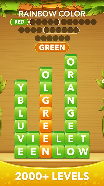 Взломанная Word Heaps -Connect Stack Word  [МОД Mega Pack] — последняя версия apk на Андроид screen 2
