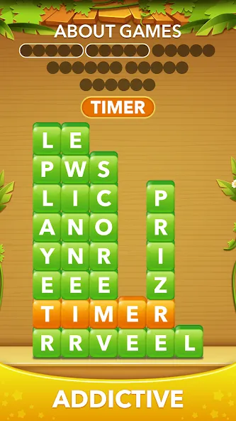 Взломанная Word Heaps -Connect Stack Word  [МОД Mega Pack] — последняя версия apk на Андроид screen 4